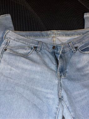 THE GREAT. Light Blue Slim Straight Jeans